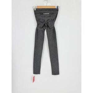 SANKOM New Slimming Shaper Posture Support Leggings Gray Heather Size S-M NWT